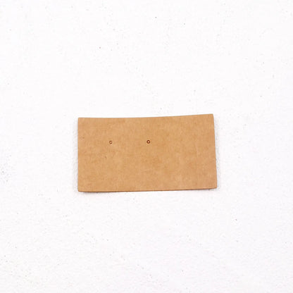 100 Blank Kraft Paper Earrings Earrings Card Bracelet Necklace Hairpin Jewelry Packaging Card Spot Wholesale