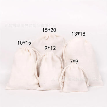 Simple Style Solid Color Cotton Jewelry Packaging Bags