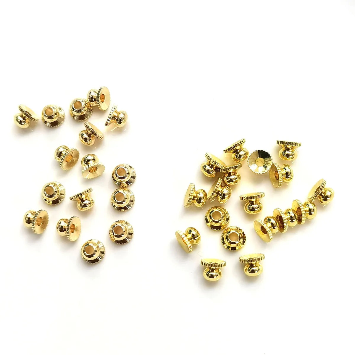 100 PCS/Package Copper Solid Color Beads