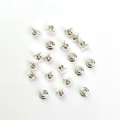 100 PCS/Package Copper Solid Color Beads