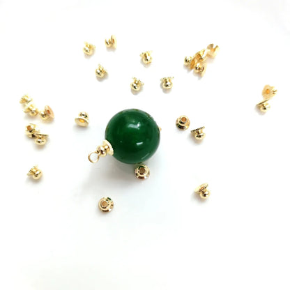 100 PCS/Package Copper Solid Color Beads