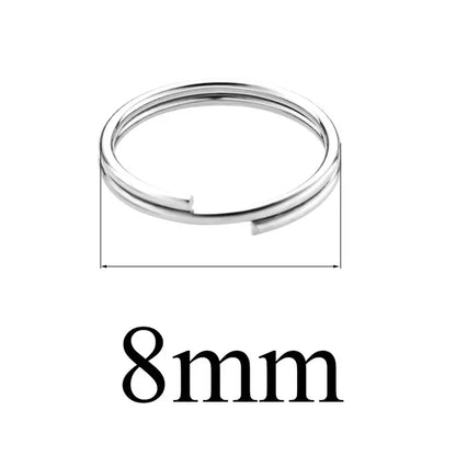 100 PCS/Package Diameter 10mm Diameter 6 Mm Diameter 8mm 304 Stainless Steel Solid Color Connection Ring