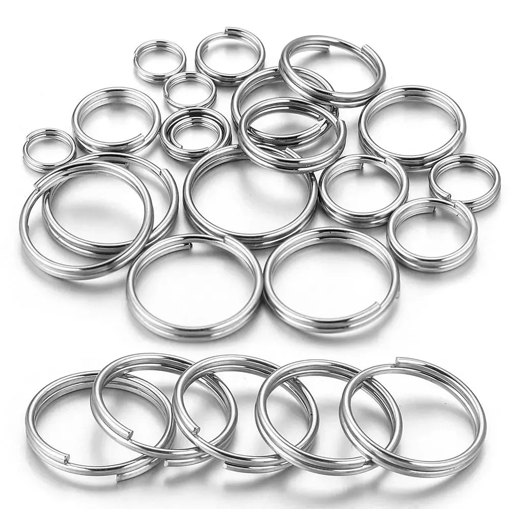 100 PCS/Package Diameter 10mm Diameter 6 Mm Diameter 8mm 304 Stainless Steel Solid Color Connection Ring