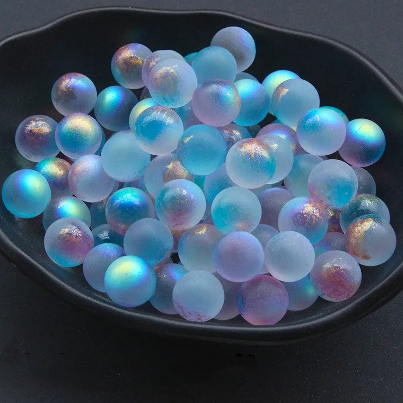 100 PCS/Package Diameter 12mm Glass Glass Gradient Color Beads