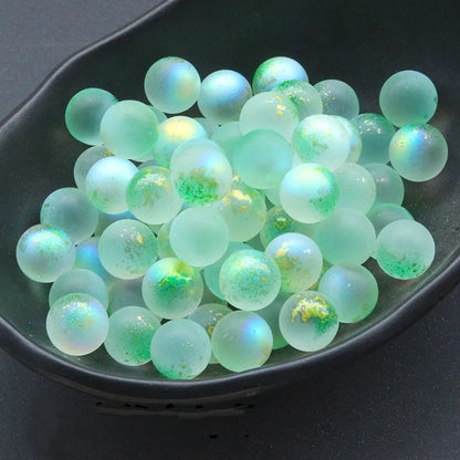 100 PCS/Package Diameter 12mm Glass Glass Gradient Color Beads