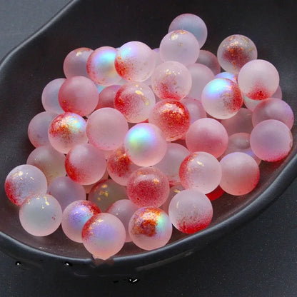 100 PCS/Package Diameter 12mm Glass Glass Gradient Color Beads