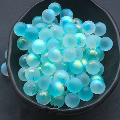 100 PCS/Package Diameter 12mm Glass Glass Gradient Color Beads