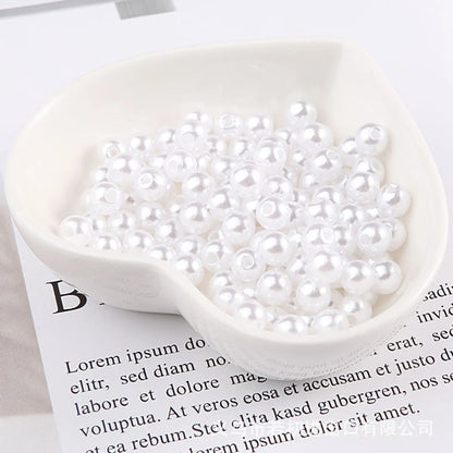 100 PCS/Package Glass Solid Color Beads