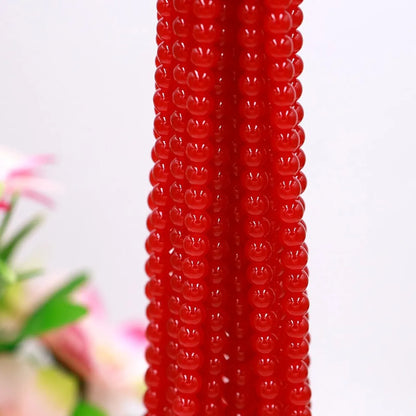 100 PCS/Package Glass Solid Color Beads