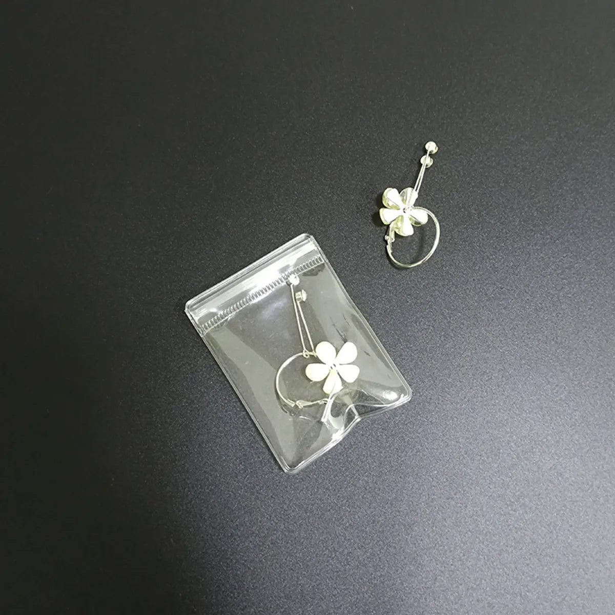 100 PCS/Package PVC Simple Style Classic Style Holiday Daily Transparent Jewelry Packaging Bags