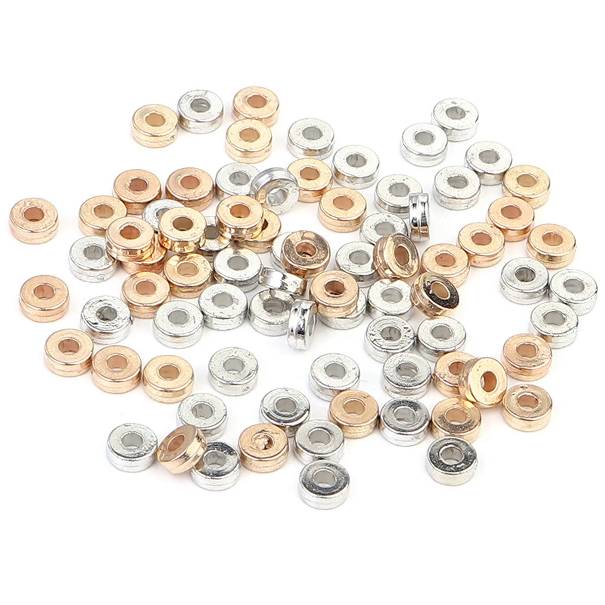 100 Pcs/Package Simple Style Geometric Ccb Plating Jewelry Accessories