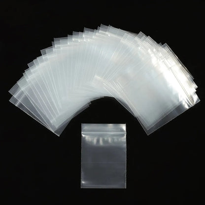 100 Pieces Plastic Simple Style Holiday Daily Transparent Jewelry Packaging Bags