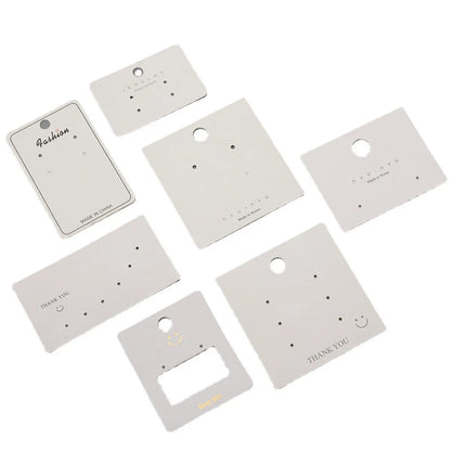 100 Simple Solid Color Earrings Printing Packaging Cards