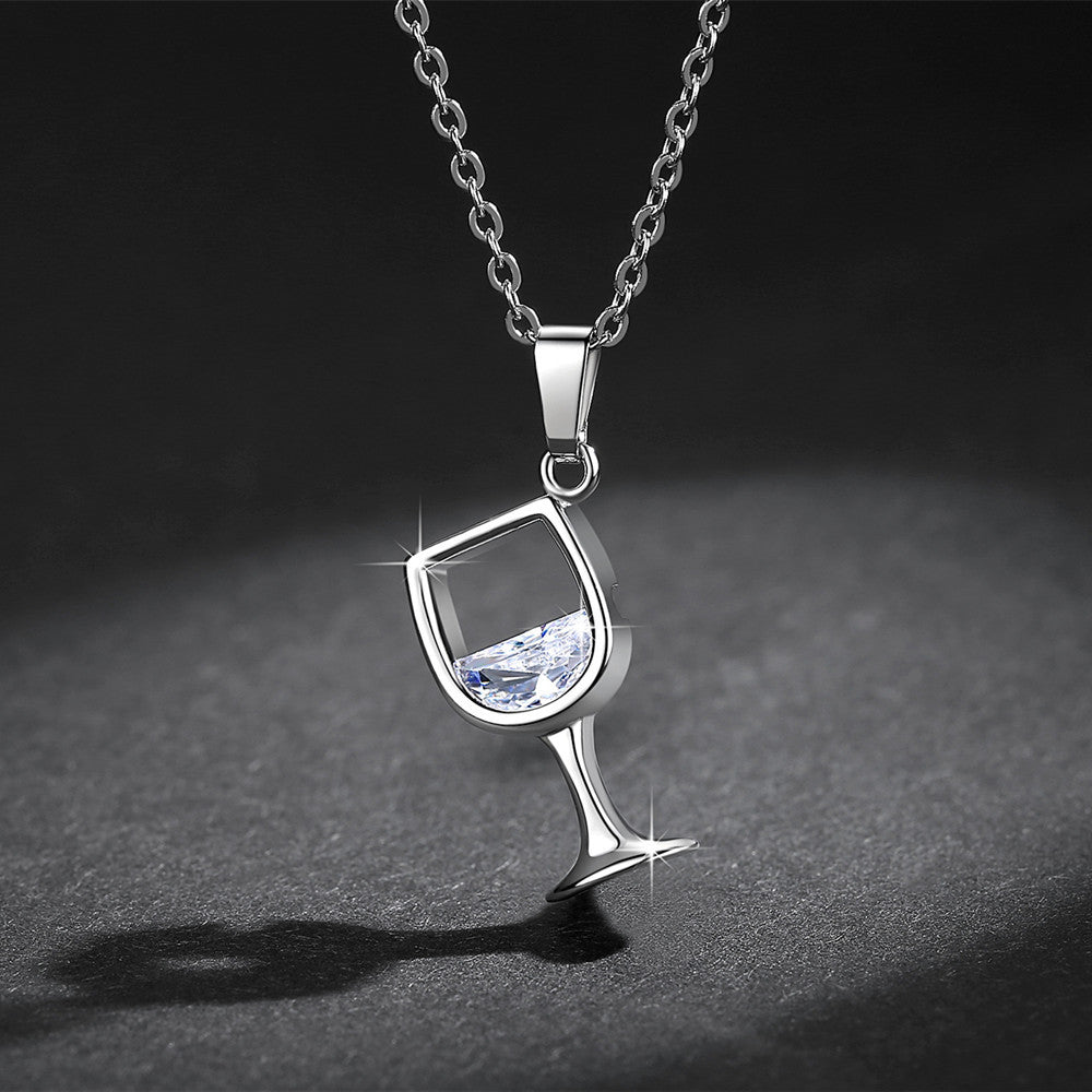 Fashion New Wine Glass Necklace