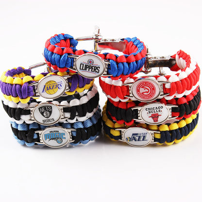 Sports Color Block Alloy Rope Plating Unisex Bracelets