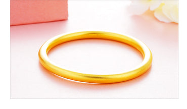 1 Piece Simple Style Circle Brass Plating Bracelets