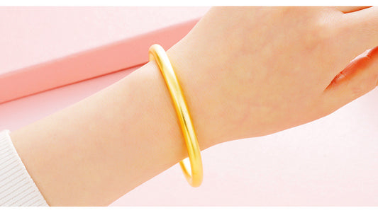 1 Piece Simple Style Circle Brass Plating Bracelets