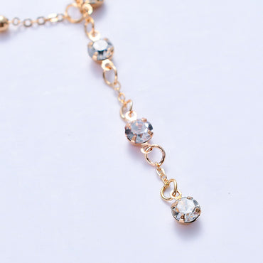 Wholesale Jewelry Simple Style Solid Color Metal Rhinestones Body Chain