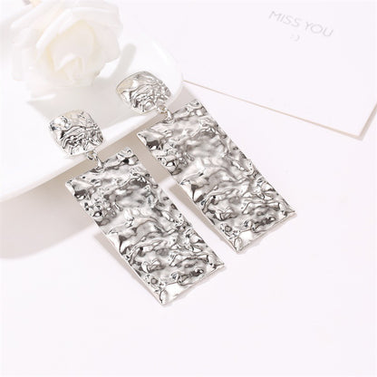 Fashion Geometric Plating Alloy No Inlaid Earrings Ear Studs