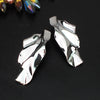 1 Pair Retro Geometric Solid Color Alloy Plating Pleated Women's Ear Studs