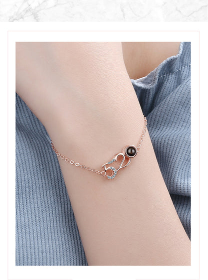 Simple Style Number Copper Zircon Bracelets In Bulk