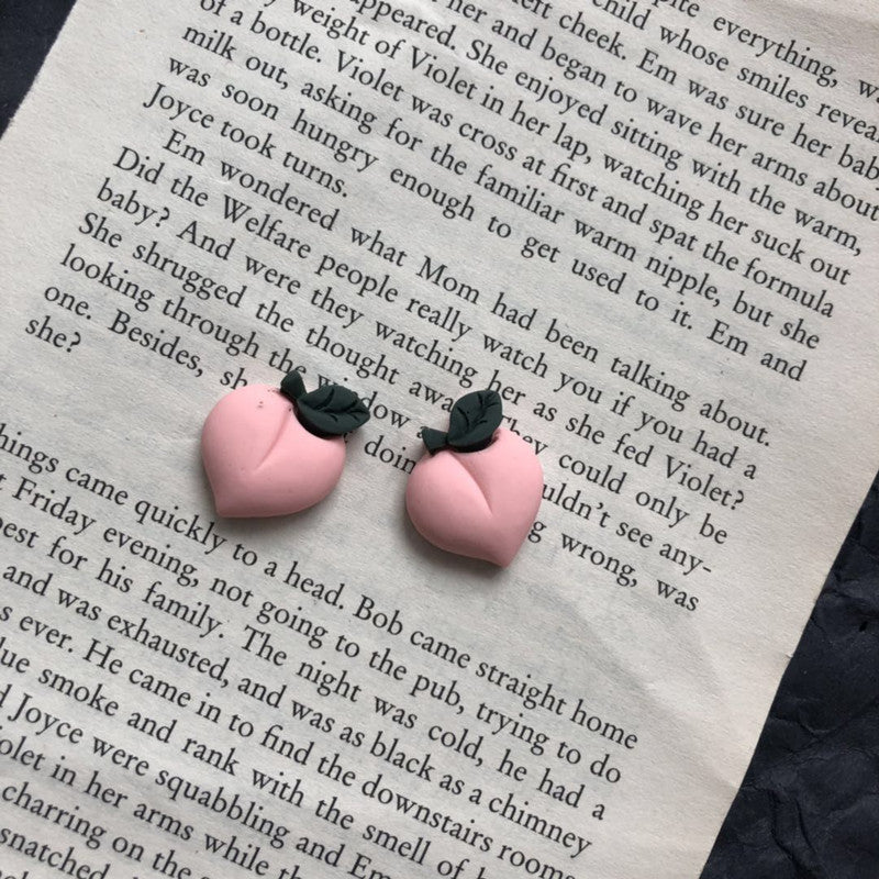 Cute Fruit Synthetic Resin Women's Ear Studs 1 Pair