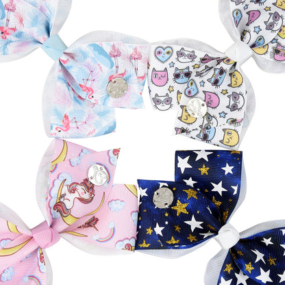 Cute Unicorn Mermaid Bow Hairpin Set