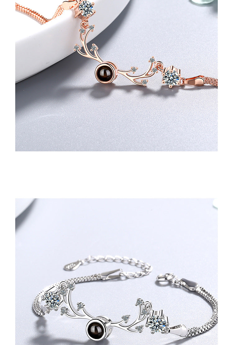 Simple Style Deer Copper Zircon Bracelets In Bulk