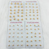 12 Pairs Casual Simple Style Classic Style Round Beads Plating 304 Stainless Steel Gold Plated Ear Studs