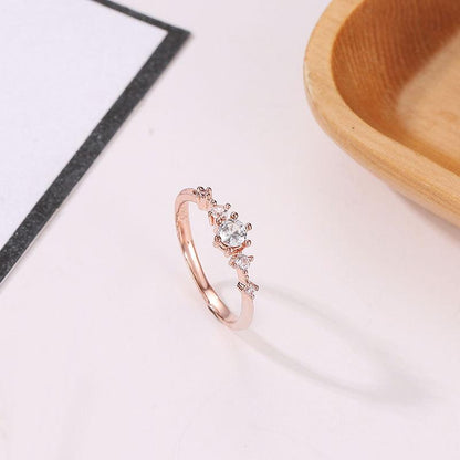 Fashion Flash Drill Artificial Gemstone Metal Ring Nhdp150124