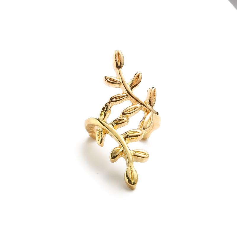 Fashion Women Metal Leaves Single Ear Cuff Clip Earrings Alloy Alloyen Nhdp136138