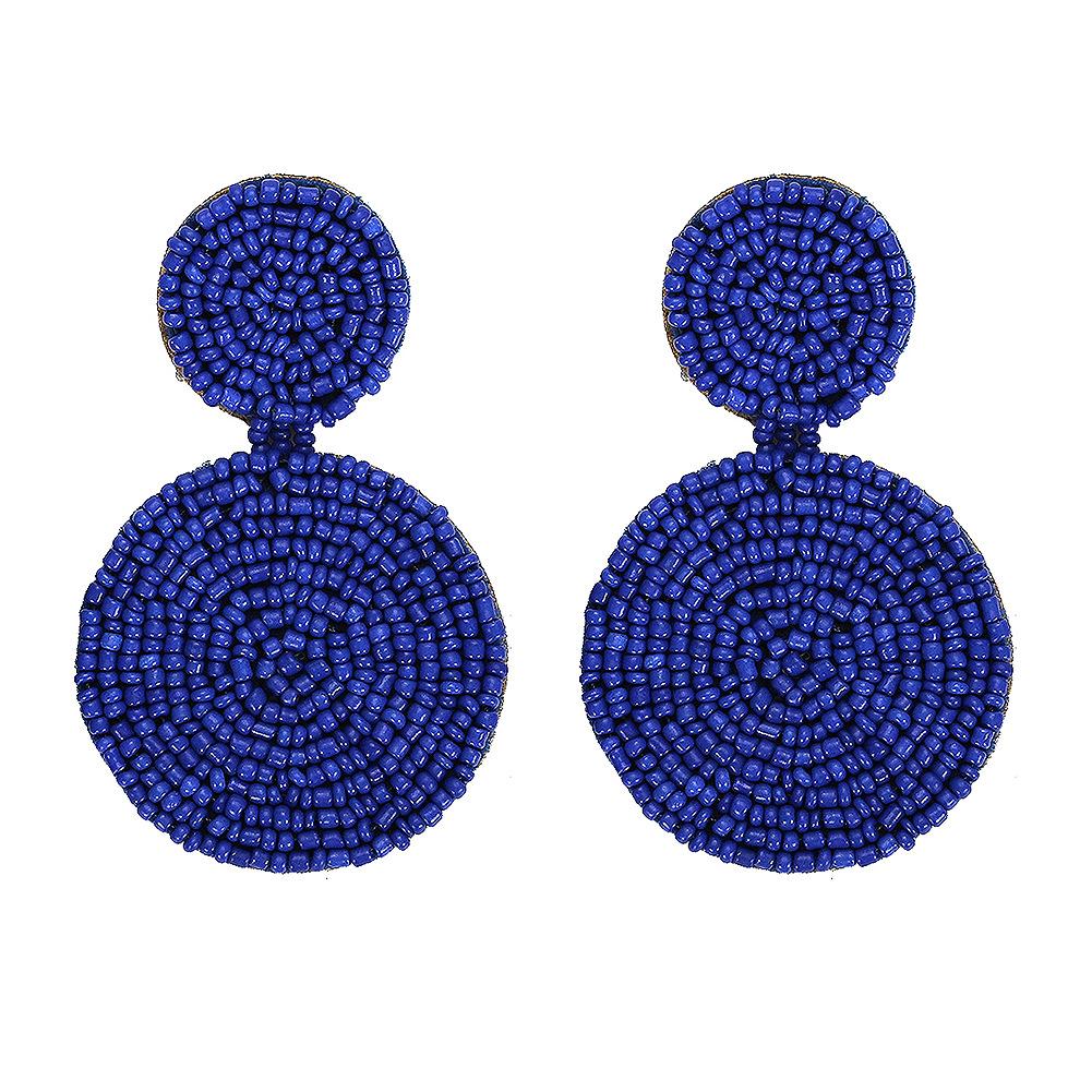 Womens Round Rice Beads Earrings Nhjq139238