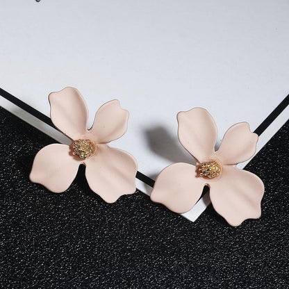 New Fresh Flower Alloy Earrings Nhpf145123