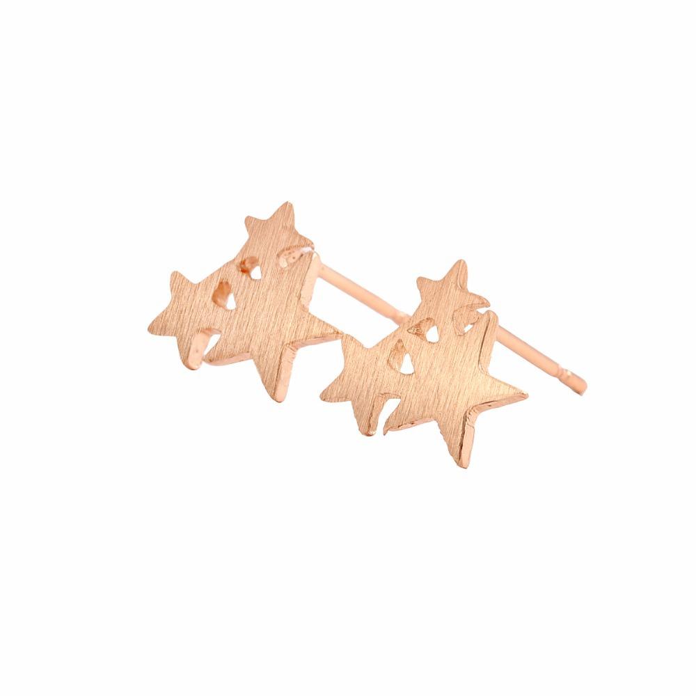 Stylish And Simple Three-pointed Star Stud Earrings Nhcu146672