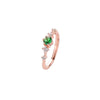 Fashion Flash Drill Artificial Gemstone Metal Ring Nhdp150124