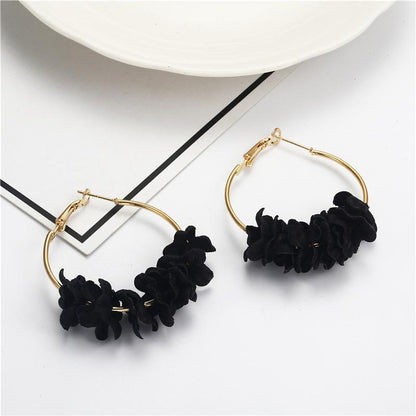 Fashion Wreath Earrings Flower Earrings Nhpf151935