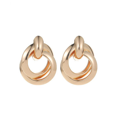 New Fashion Alloy Ring Earrings Tube/medium/large Nhdp151944