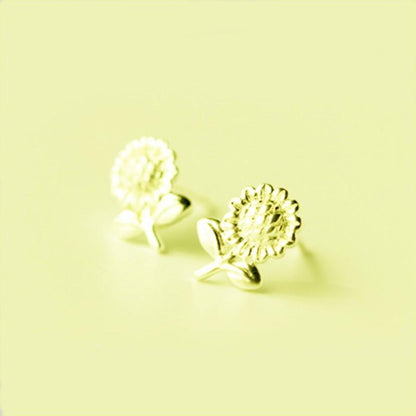 Womens Floral Plating Alloy Earrings Nhcu152918