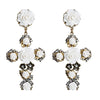 Retro Geometric Diamond Alloy Artificial Gemstones Earrings