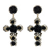 Retro Geometric Diamond Alloy Artificial Gemstones Earrings