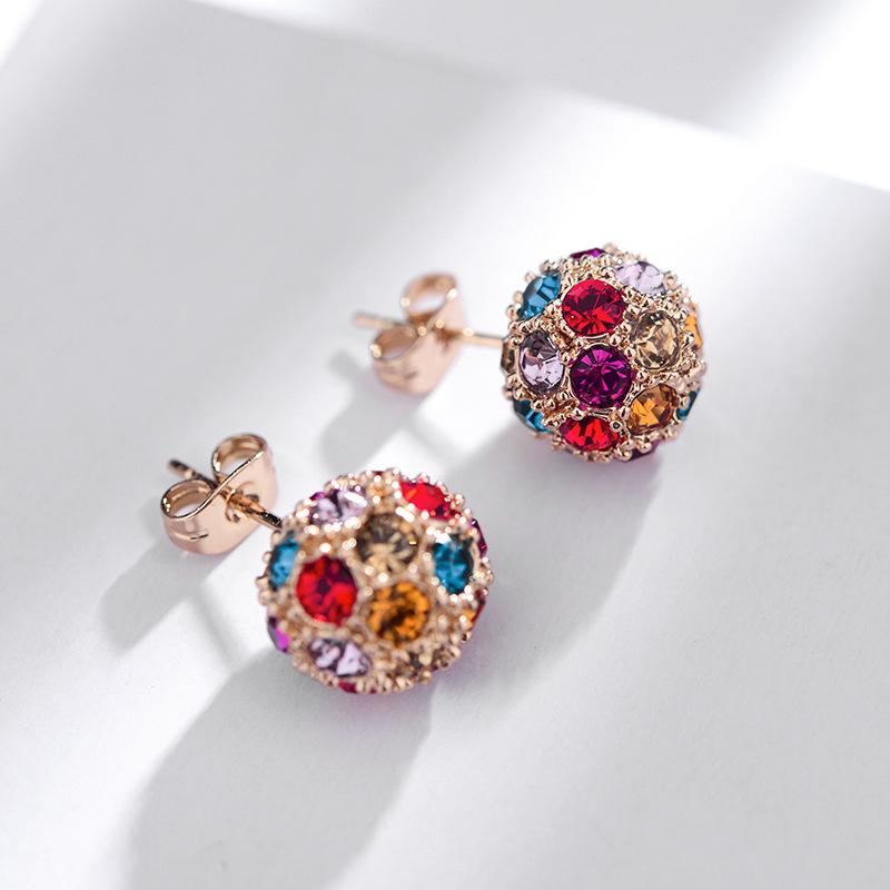 New Fashion Earrings Full Of Small Ball Earrings