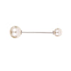 New Double-headed Pearl Word Pin Simple Anti-buffing Brooch Collar Brooch Fashion Wild Neckline Pin Shawl Buckle