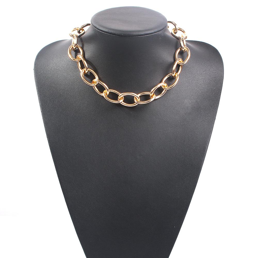 Necklace Metal Thick Chain Short Paragraph Chain Neck Chain Clavicle Chain