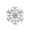 Fashion Snowflake Alloy Plating Diamond Artificial Gemstones Unisex Brooches