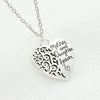 Mother And Daughter Eternal Love Necklace Female Peach Heart Necklace