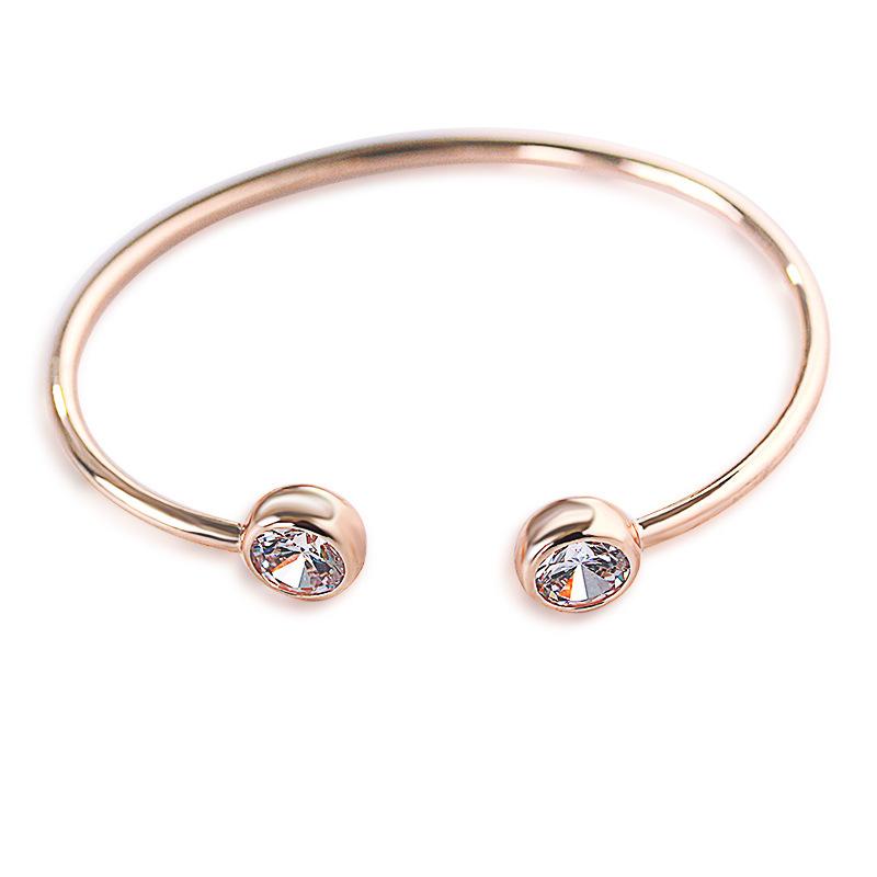 Simple Style Geometric Metal Diamond Artificial Gemstones Women's