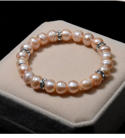 Simple Style Round Pearl Beaded Bracelets 1 Piece