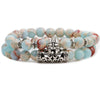 Fashion Owl Buddha Head Elbow Set Bracelet Lion Head Ghost Beaded Bracelet