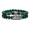 Malachite Owl Buddha Head Elbow Set Bracelet Lion Head Elephant Beaded Bracelet