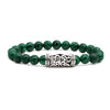 Malachite Owl Buddha Head Elbow Set Bracelet Lion Head Elephant Beaded Bracelet